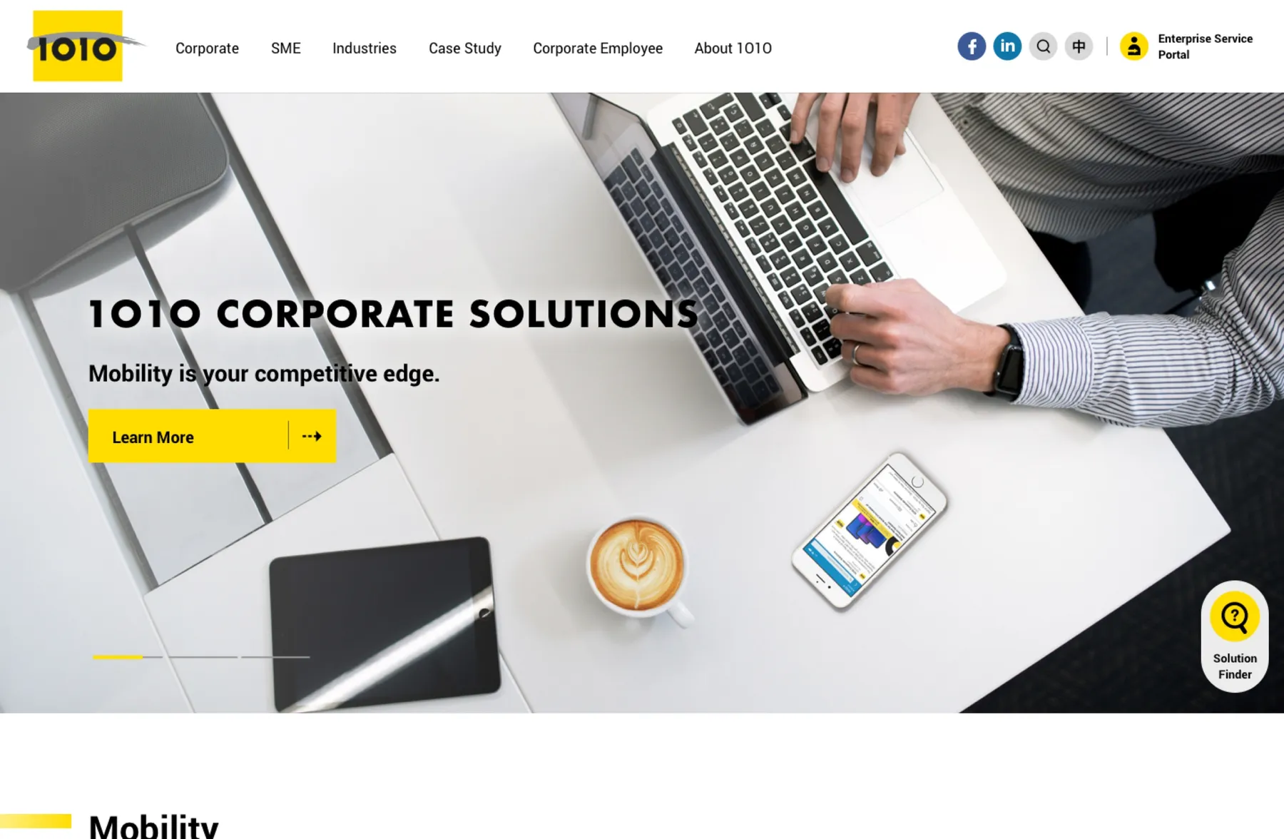 1010 Corporate Solutions Home Page
