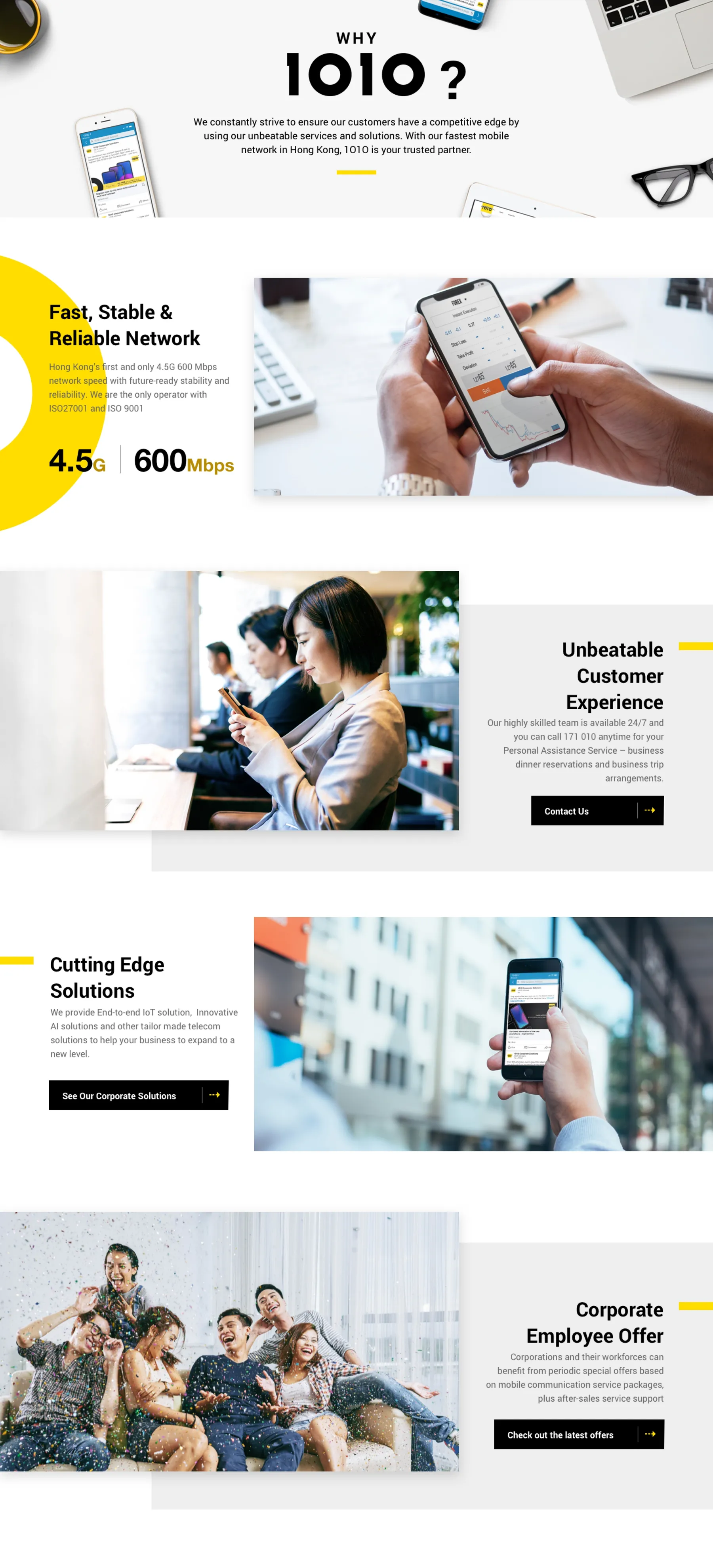 1010 Corporate Solutions About Us Page