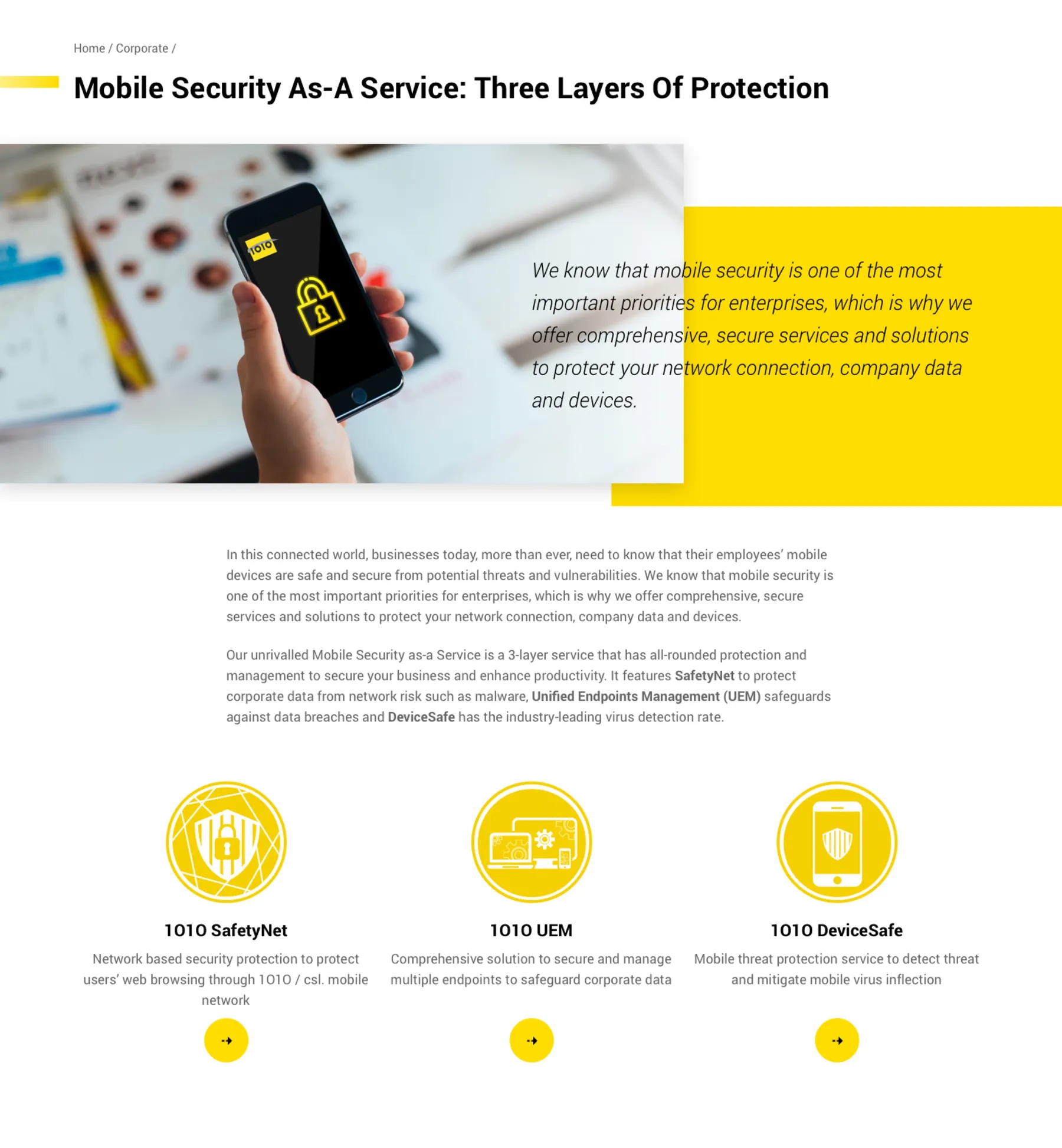 1010 Corporate Solutions Case Study Detail Page