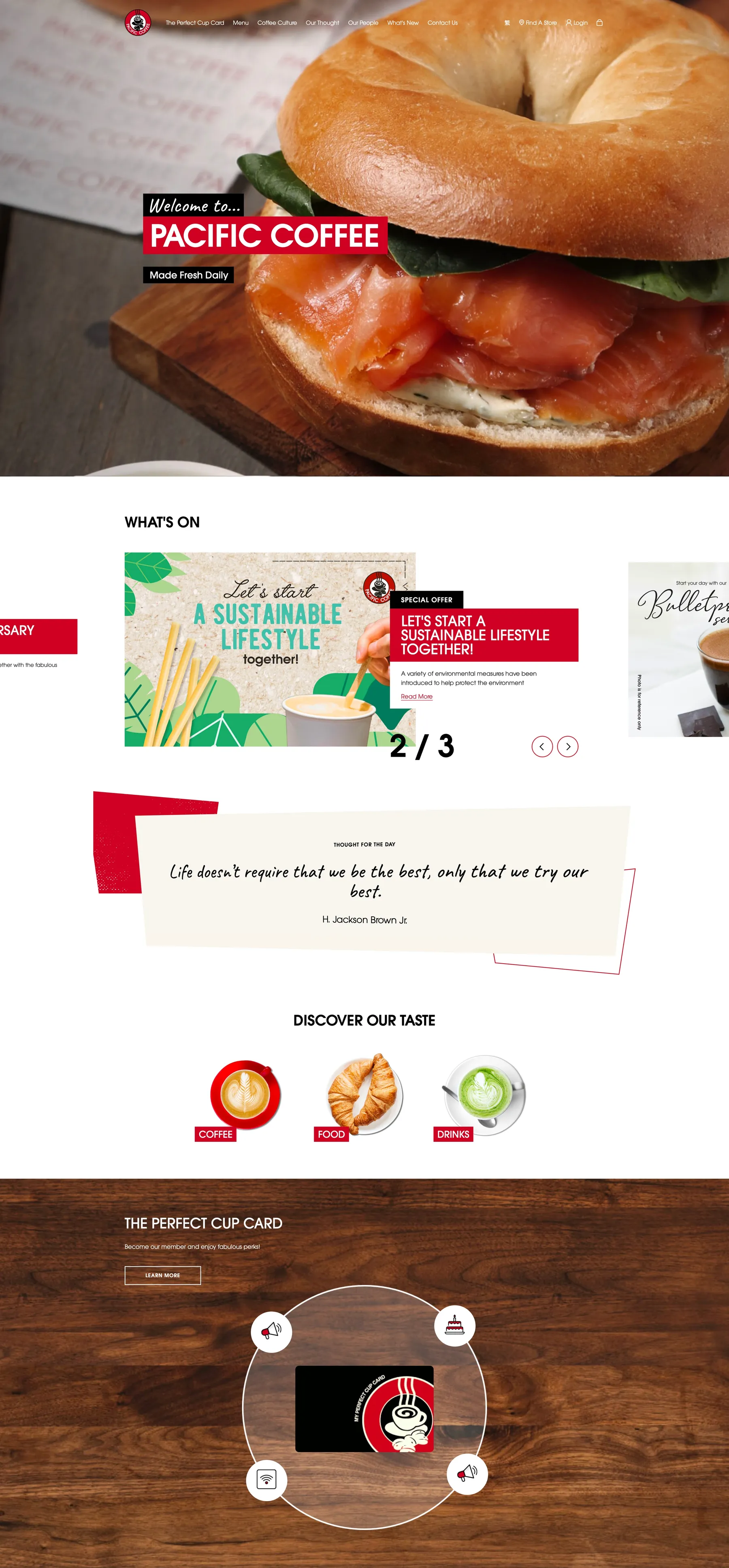 Pacific Coffee Home Page