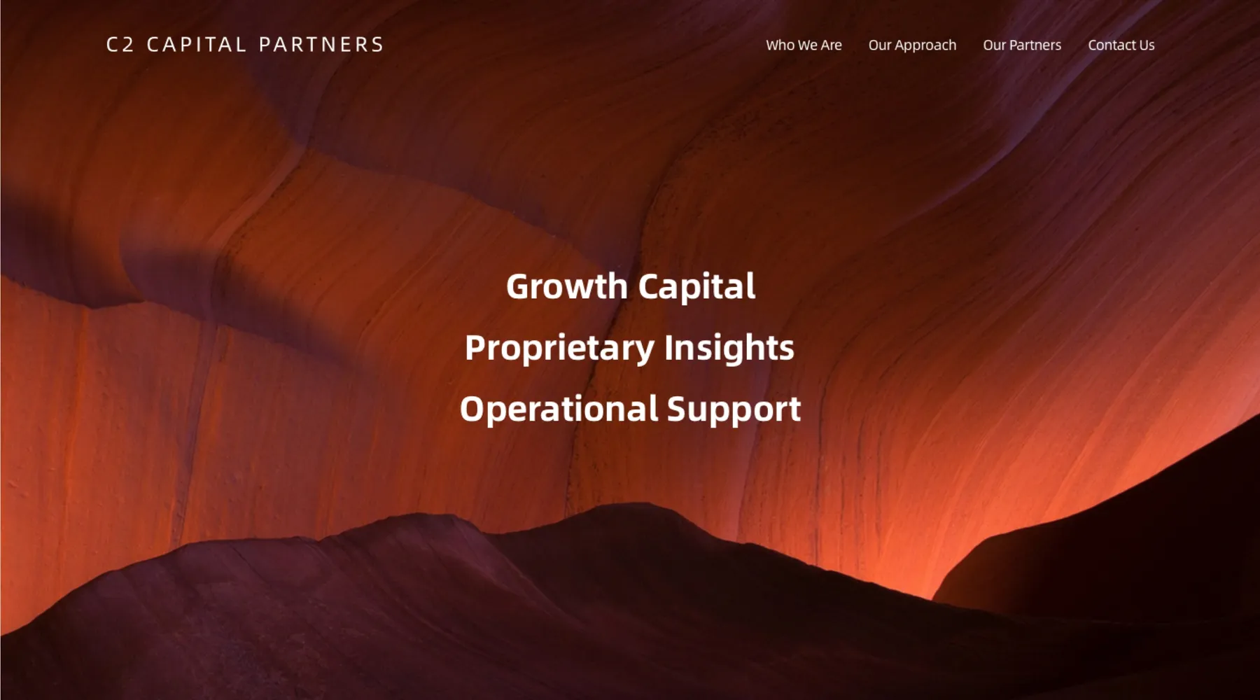 C2 Capital Partners Website Home Page