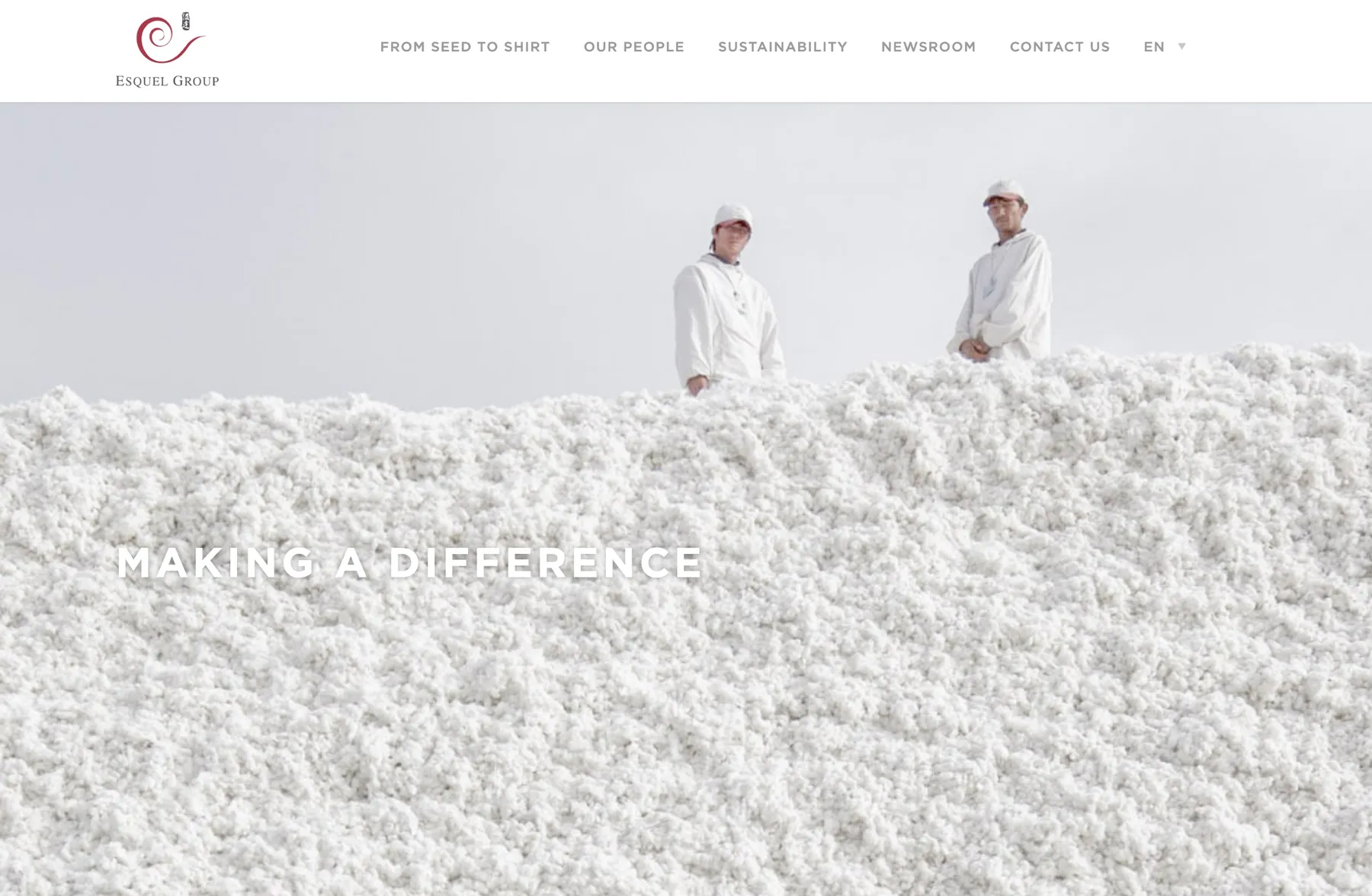 Esquel Website Home Page
