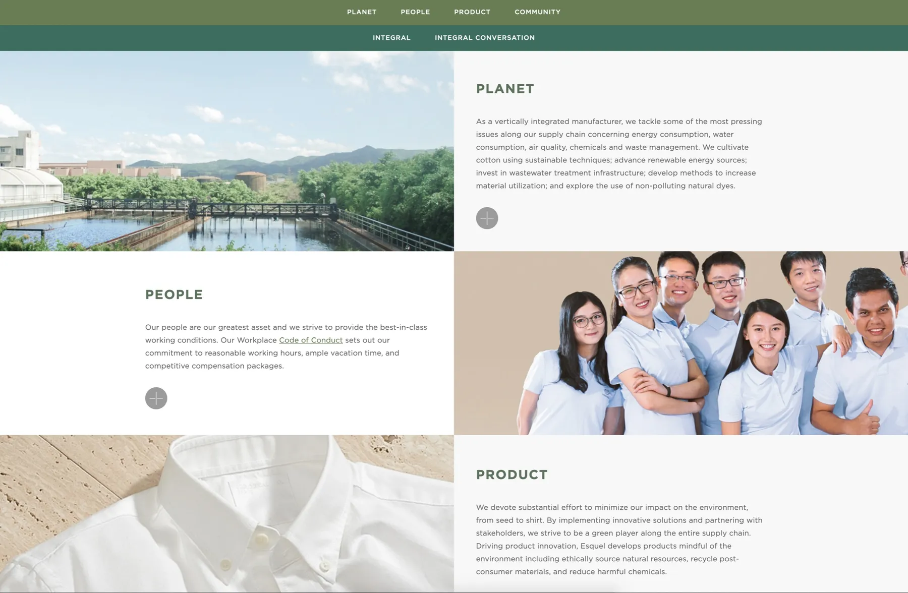 Esquel Sustainability Page
