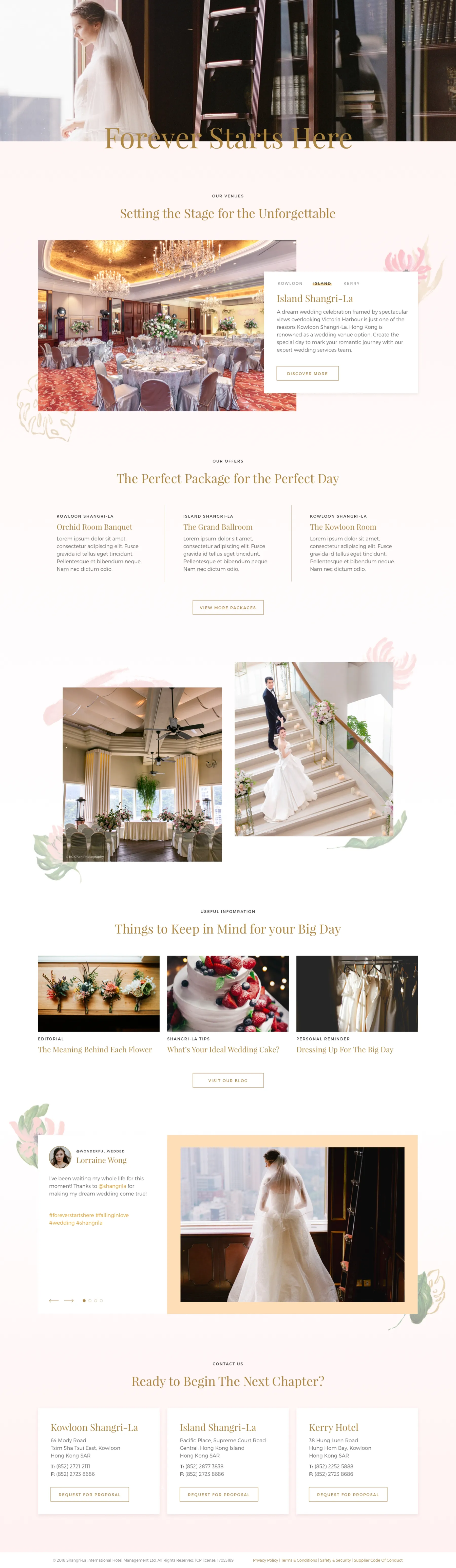 Shangri-La Wedding Home Page